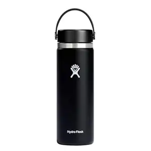 Black 20 Oz Wide Mouth Bottle With Flex Cap, 1 EA
