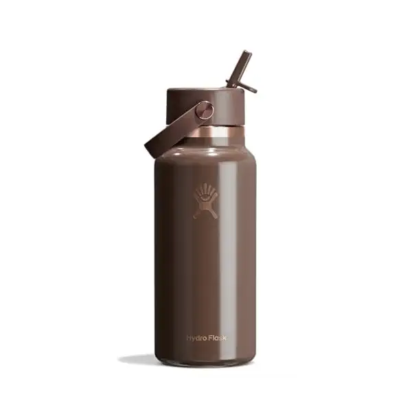 32 Oz Wide Flex Straw Cap Chocolate Rose Gold, 1 EA 1