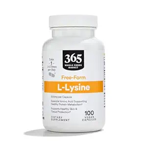 365 By Whole Foods Market, L Lysine 500 Mg Vegetable Capsules, 100 Count