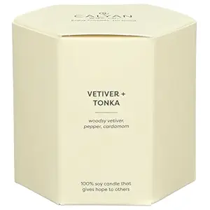 Vetiver Tonka Glass Tumbler Candle, 8.8 OZ