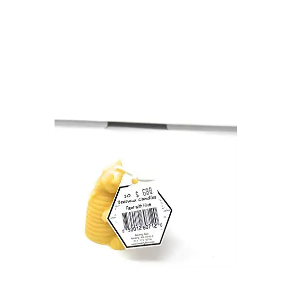 Beeswax Bear With Hive Molded Candle 4