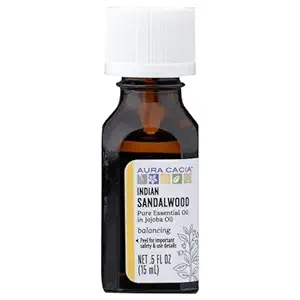 Indian Sandalwood Essential Oil in Jojoba Oil, 0.5 FZ