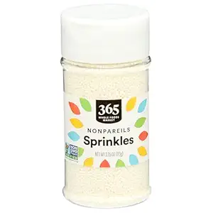 365 by Whole Foods Market, White Nonpareils Sprinkles, 3.15 OZ