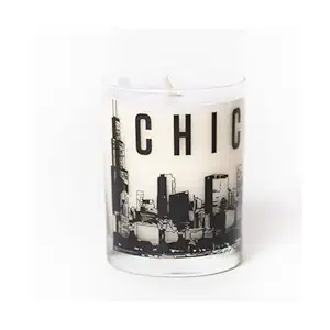 Chicago Glass Tumbler Candle, 11 OZ