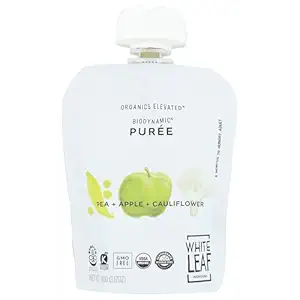 Organic Pea Apple Cauliflower Baby Food Puree, 3.17 OZ