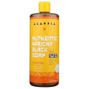 All in One Unscented African Black Soap, 32 FZ
