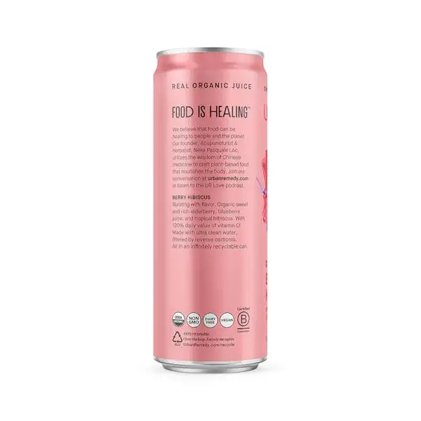 Organic Berry Hibiscus Sparkling Water Sgl, 12 FZ 2