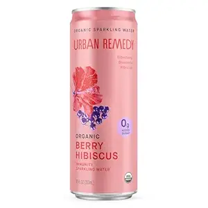 Organic Berry Hibiscus Sparkling Water Sgl, 12 FZ