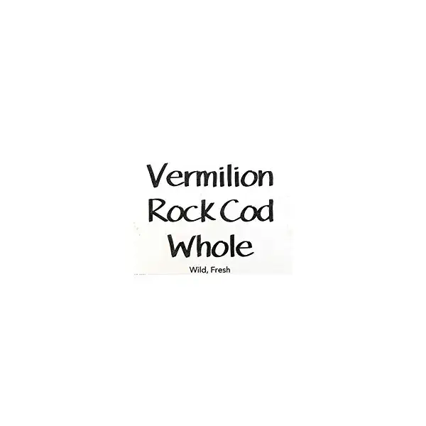 Vermilion Rock Cod Whole 3