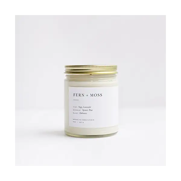 Fern Moss Glass Jar Candle 1