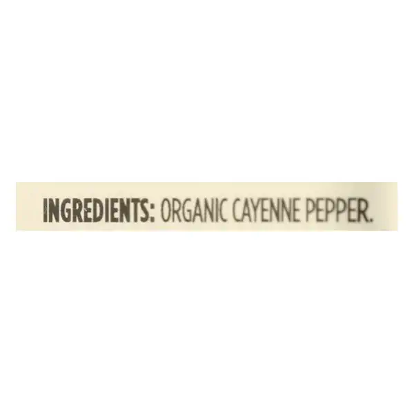 Organic Ground Cayenne, 1.69 OZ 4
