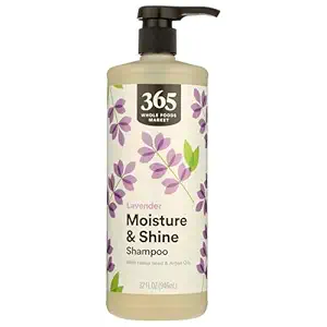 365 by Whole Foods Market, Moisture & Shine Shampoo with Hemp Seed & Argan Oil, Lavender Scent, 32 Fl Oz