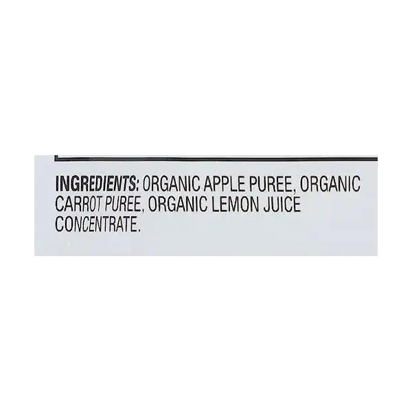 Organic Apple & Carrot Baby Food, 4 OZ 4