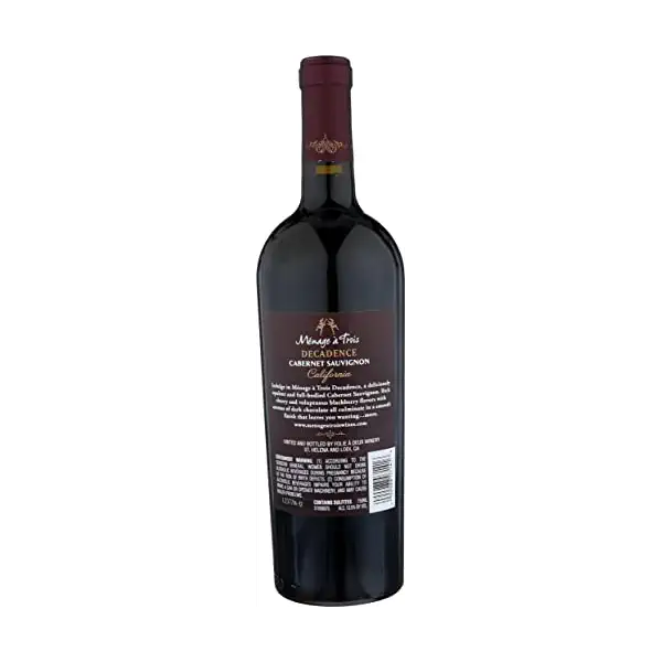 Decadence Cabernet Sauvignon, 750mL Wine Bottle 2