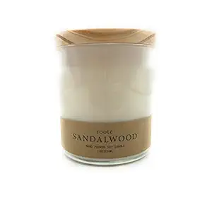 Sandalwood Soy Candle White Tumbler, 8 OZ