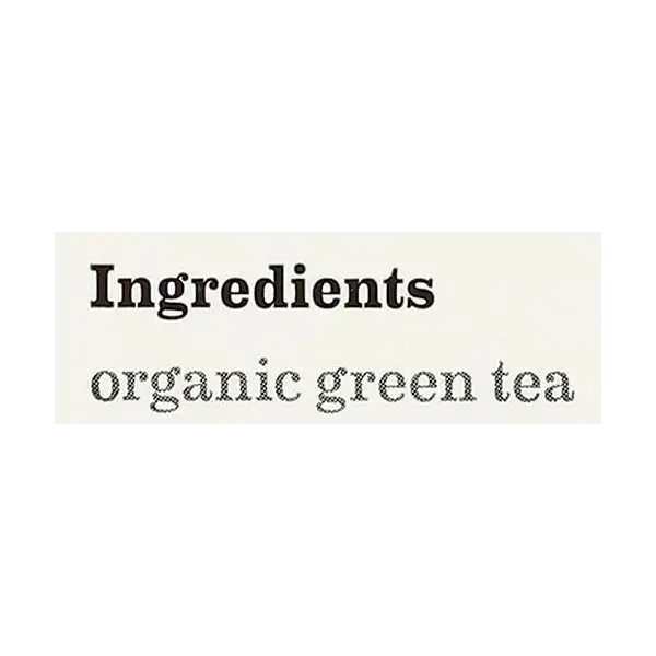 ORGANIC GREEN TEA, TEA BAGS, 40 CT ORGANIC GREEN TEA 3