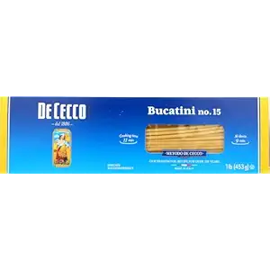 Bucatini No. 15 Pasta, 16 OZ