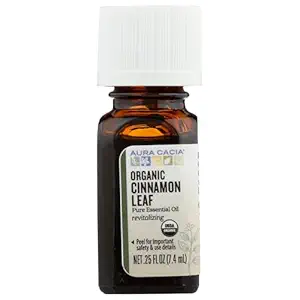Organic Cinnamon Leaf Essential Oil, 0.25 FZ