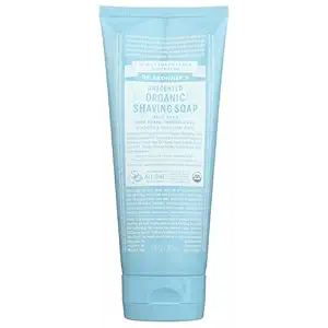 Organic Unscented Shaving Soap, 7 FZ