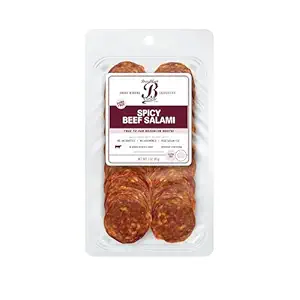Spicy Beef Sliced Salami, 3 OZ