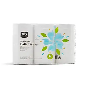 365 by Whole Foods Market, 100% Recycled Bath Tissue, Ultra-Strong, 260 Sheets per Roll, 6 Count