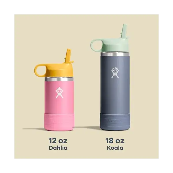 Dahlia Kids Wide Mouth Straw Cap 12Oz, 1 EA 8