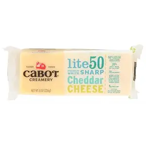 50% Reduced Fat Cheddar Bar, 8 OZ