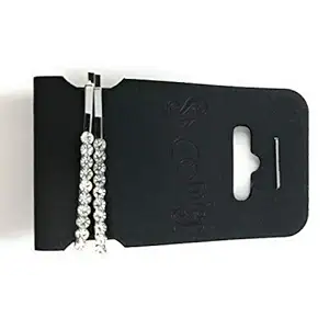 Clear Crystal Bobbie Pins, 2 CT