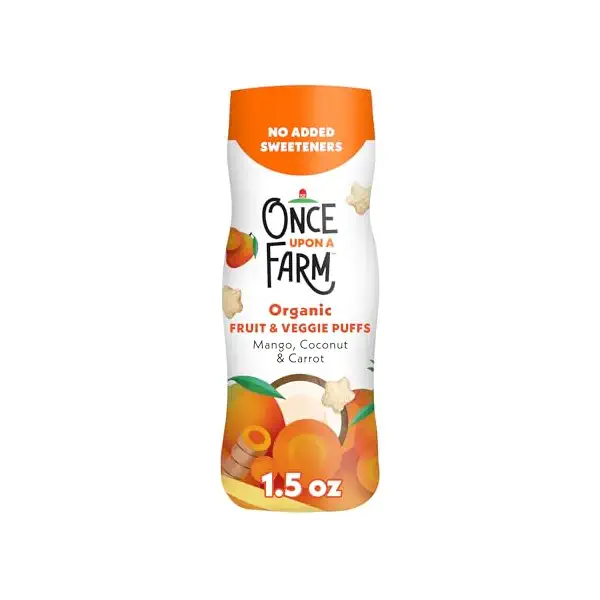 Organic Mango Carrot & Coconut Fruit Veggie Puffs, 1.5 OZ 1