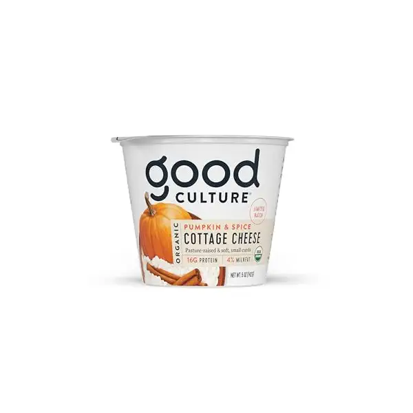 Organic Pumpkin Spice Cottage Cheese, 5 OZ 1