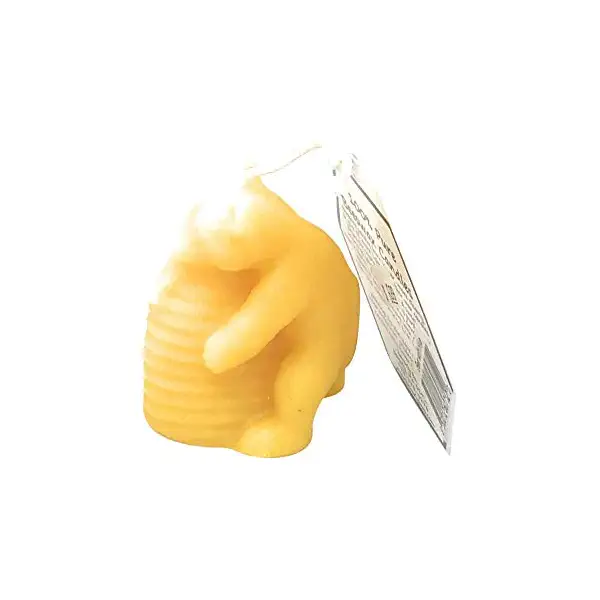 Beeswax Bear With Hive Molded Candle 1