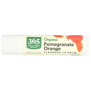 365 by Whole Foods Market, Organic Flavored Lip Balm, Pomegranate Orange, 0.15 Ounce