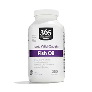 365 by Whole Foods Market, Fish Oil 1000 Mg Softgels, 250 CT