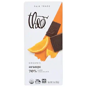 Organic Orange 70% Dark Chocolate Bar, 3 OZ