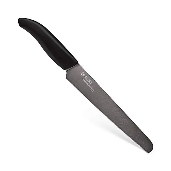 Ceramic Black Slicing/Bread Knife 7in 1