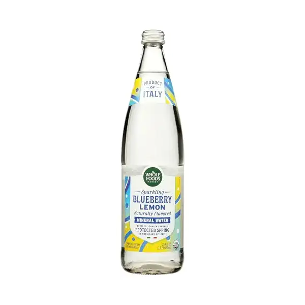 Organic Lemon Blueberry Italian Sparkling Mineral Water, 25.3 FZ 1