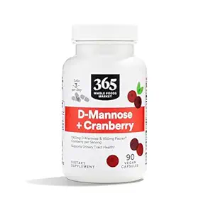 365 by Whole Foods Market, D-Mannose with Cranberry, 90 Count