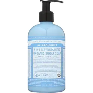 Organic 4 In 1 Unscented Baby Soap, 12 FZ