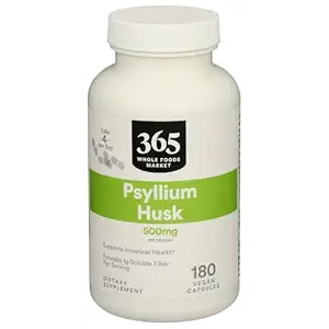 365 by Whole Foods Market, Psyllium Husk, 500 Mg, California Only, 180 Count