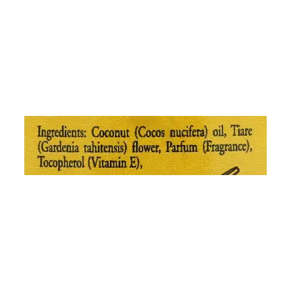 Tahiti Coconut Oil Vanilla, 4 FZ 3