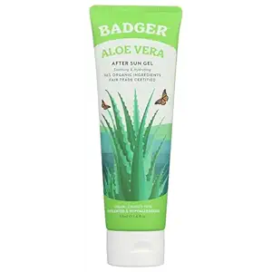 Organic Unscented Aloe Vera Gel, 4 FZ