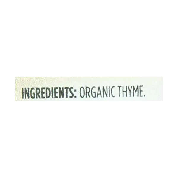 Organic Thyme, 0.28 OZ 4
