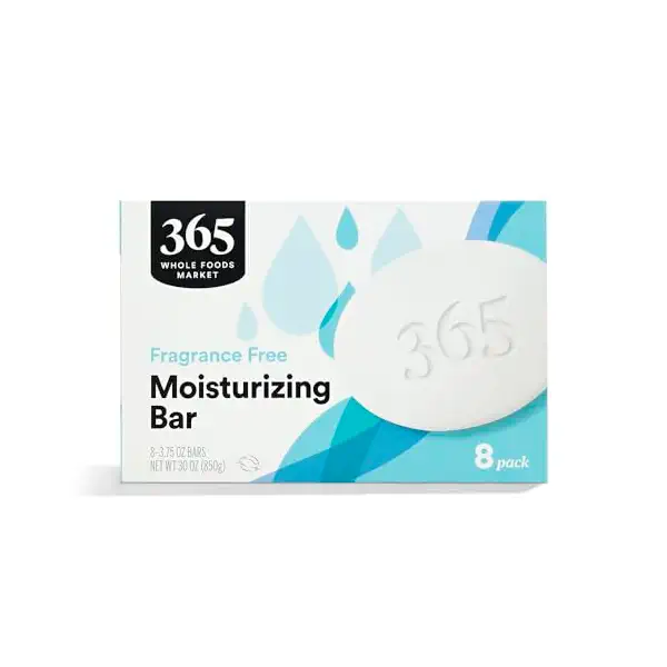 365 by Whole Foods Market, Fragrance Free Bar Soap, 30 Ounce, 8 Count 1