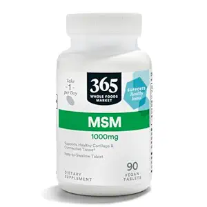 365 by Whole Foods Market, MSM 1000Mg, 90 Tablets