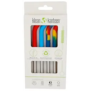 Short Multi Color Straws 4 Pack, 1 EA