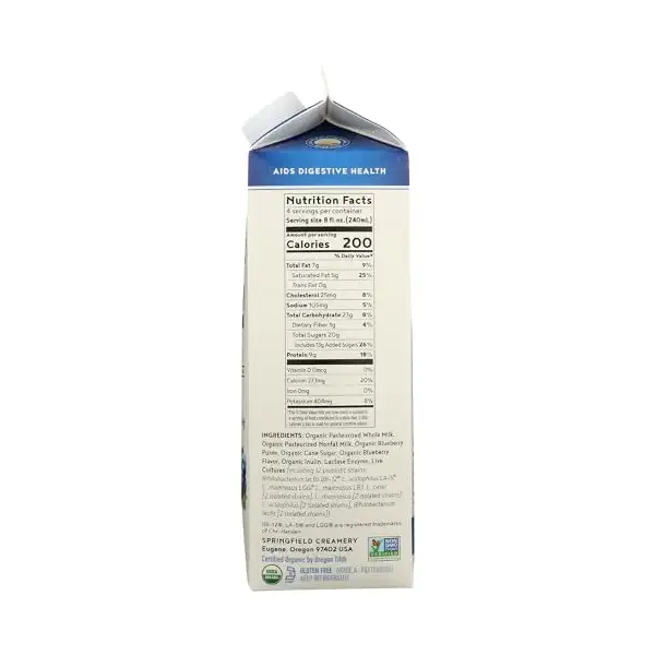 Organic Blueberry Whole Milk Kefir, 32 FZ 4