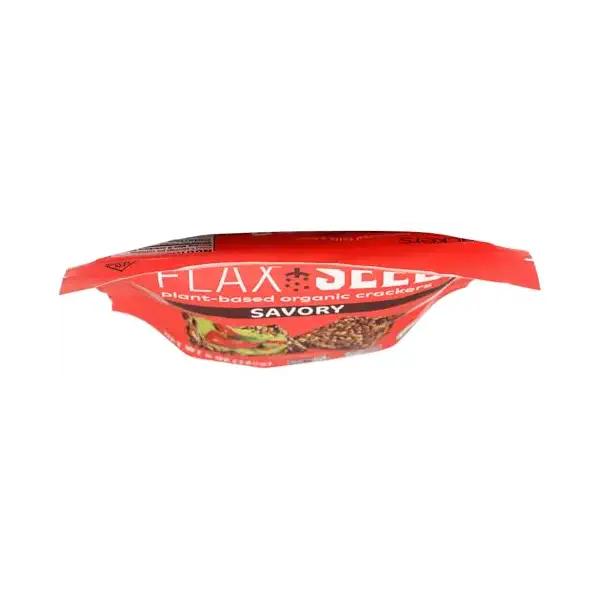 Organic Savory Flax Crackers, 5 OZ 5