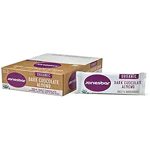 Organic Dark Chocolate Almond Bar 12 Count, 1.7 OZ