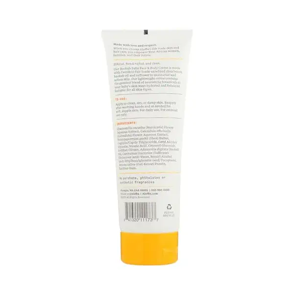 Unscented Baobab Baby Face & Body Creme, 8 FZ 2
