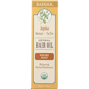 Organic Jojoba Herbal Hair Oil, 2 FZ